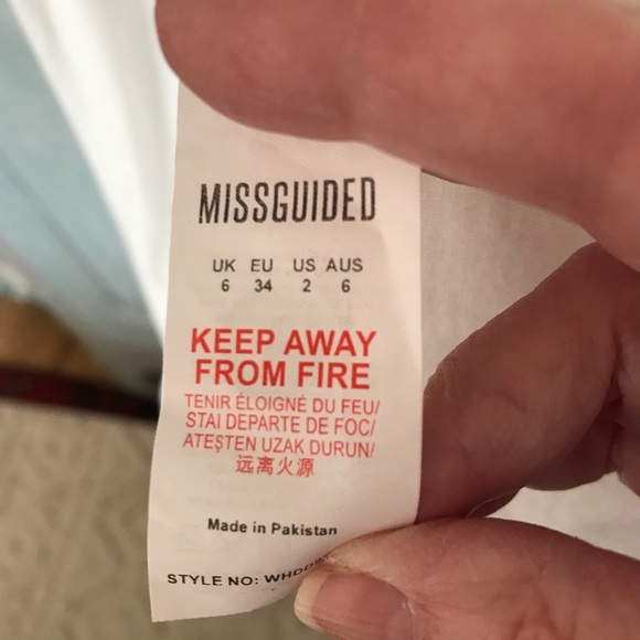 Dress by Missguided in size 2. Guns & Roses in front & sleeve. Cotton - Picture 6 of 7